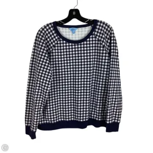 Sweatshirt Crewneck By Draper James In Navy, Size: Xxl Tulle Soul FlexFitTechnology