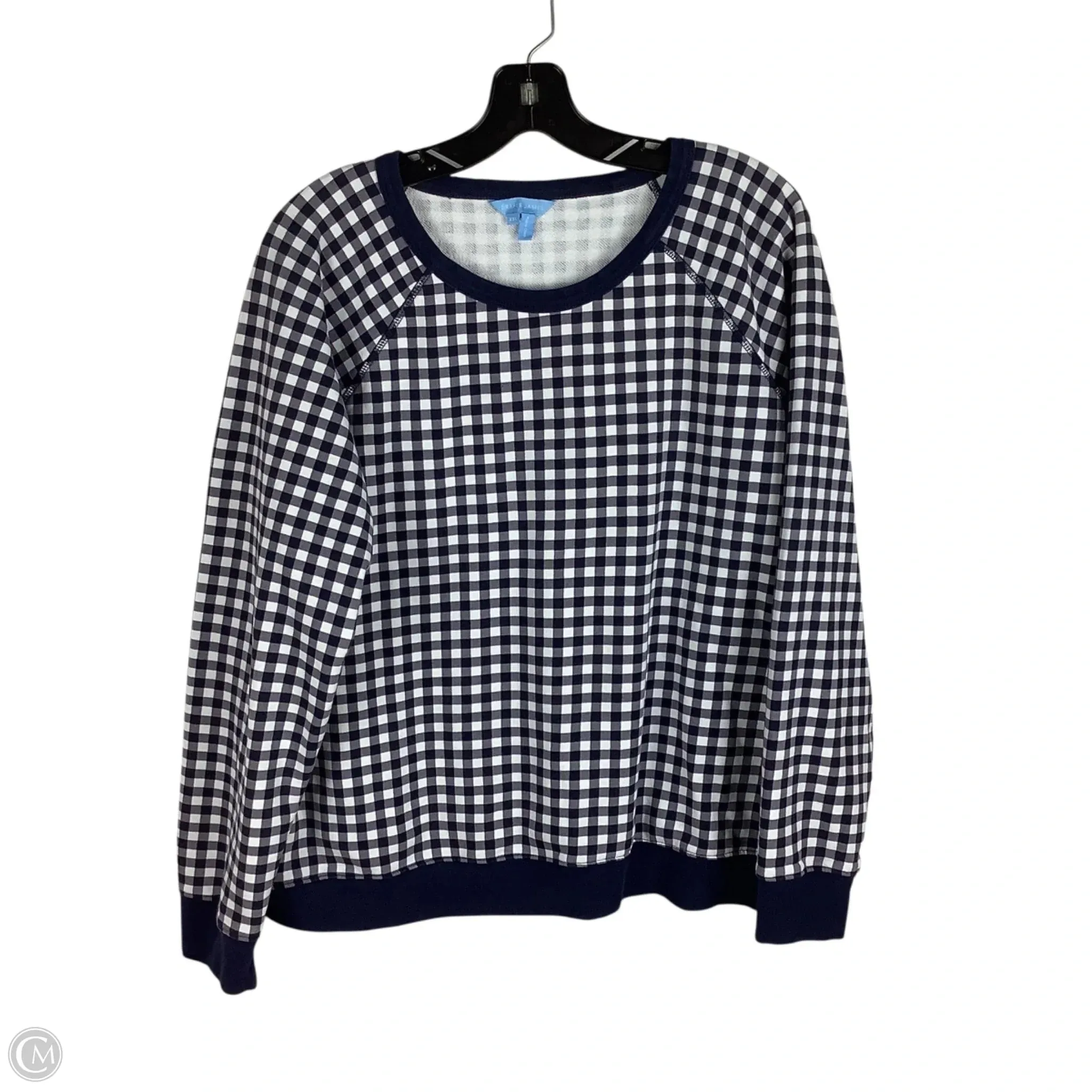 Sweatshirt Crewneck By Draper James In Navy, Size: Xxl Tulle Soul FlexFitTechnology