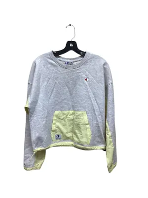 Athletic Sweatshirt Crewneck By Champion In Tan & Yellow, Size: S New Yorker