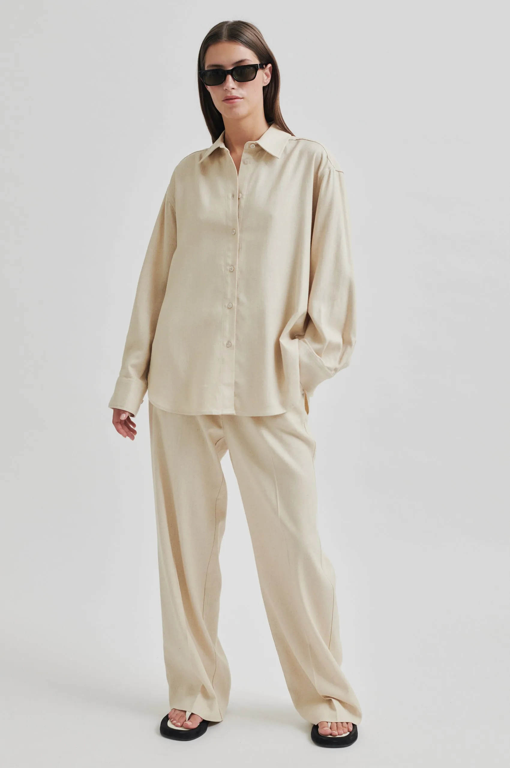EcoFriendly Material Tagless Design Estivo Relaxed Trousers