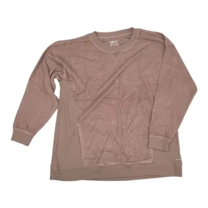 Fashion Trend Sweatshirt Crewneck By Marc New York In Tan, Size:2X