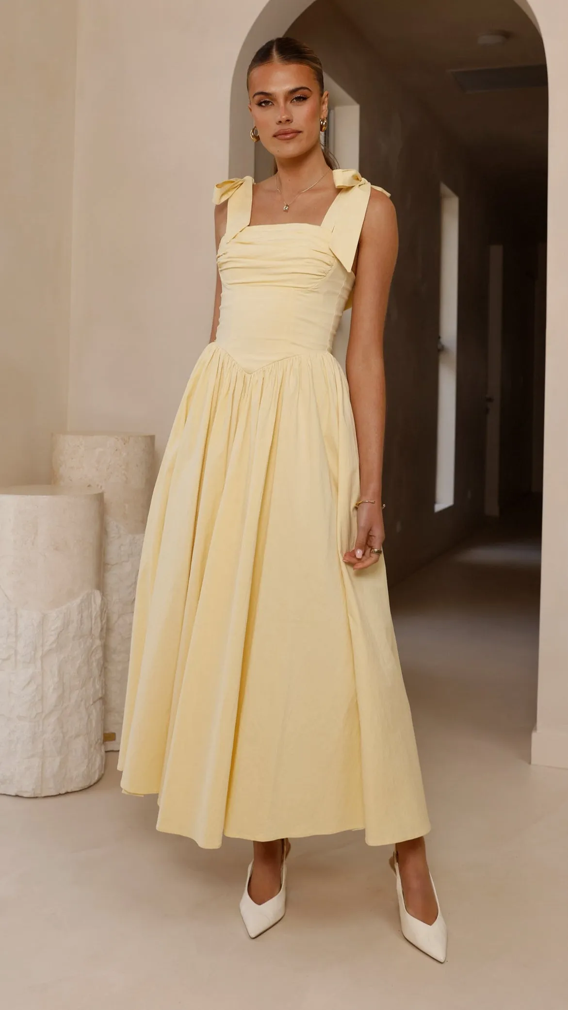 Plaza Glow Haisley Maxi Dress - Yellow