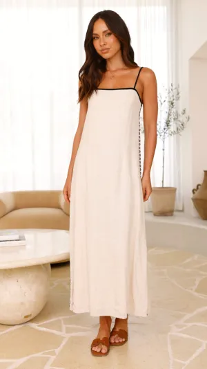 Skin Hug Aisha Maxi Dress - Oat