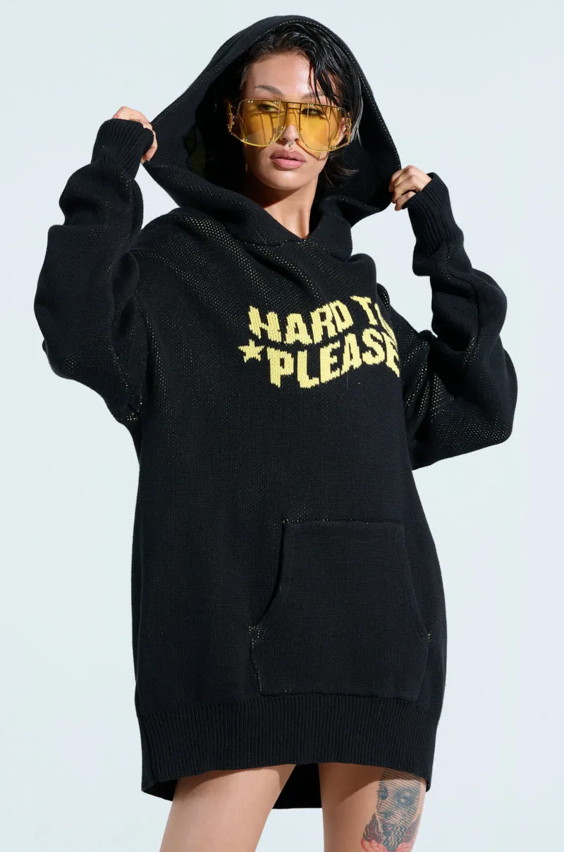 HARD TO PLEASE OVERSIZED HOODED SWEATER mountain style