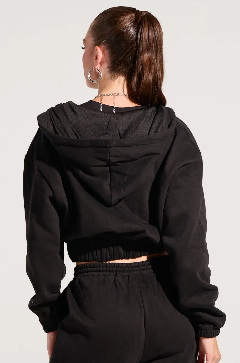 product buckle functionality Team Pride DEXTRA ZIP UP HOODIE WITH RHINESTONE DETAIL