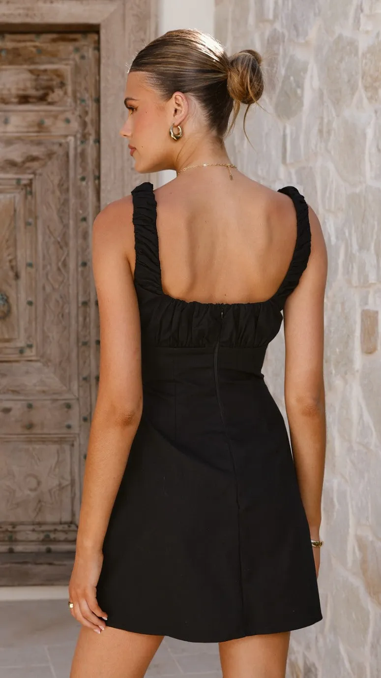 Match Fast Adley Mini Dress - Black