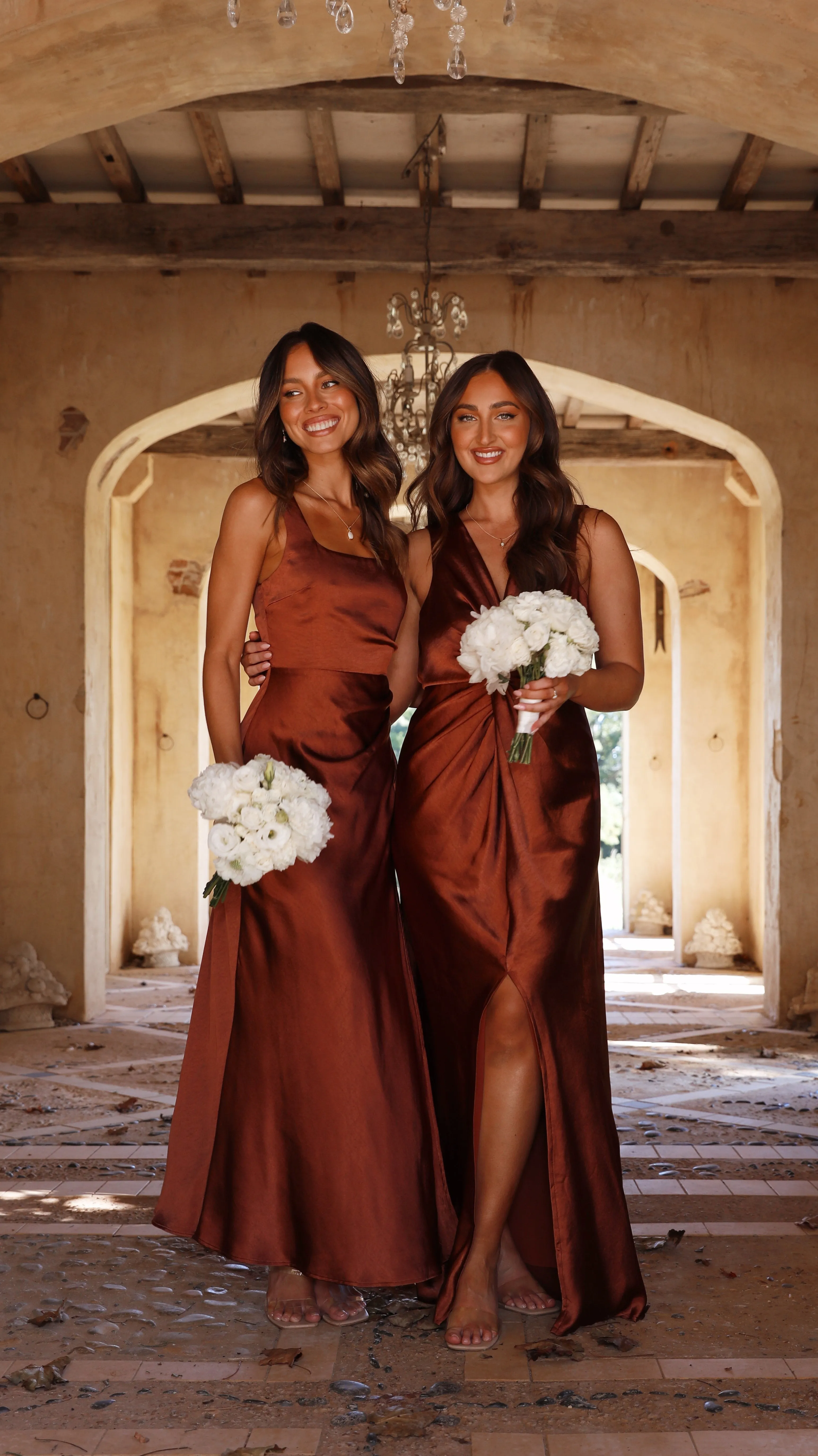 Coral Reef Alaria Maxi Dress - Rust
