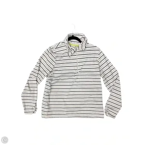 Athletic Sweatshirt Collar By Zenergy By Chicos In White, Size: 2x DoubleStitched Seams Classic Hoodie