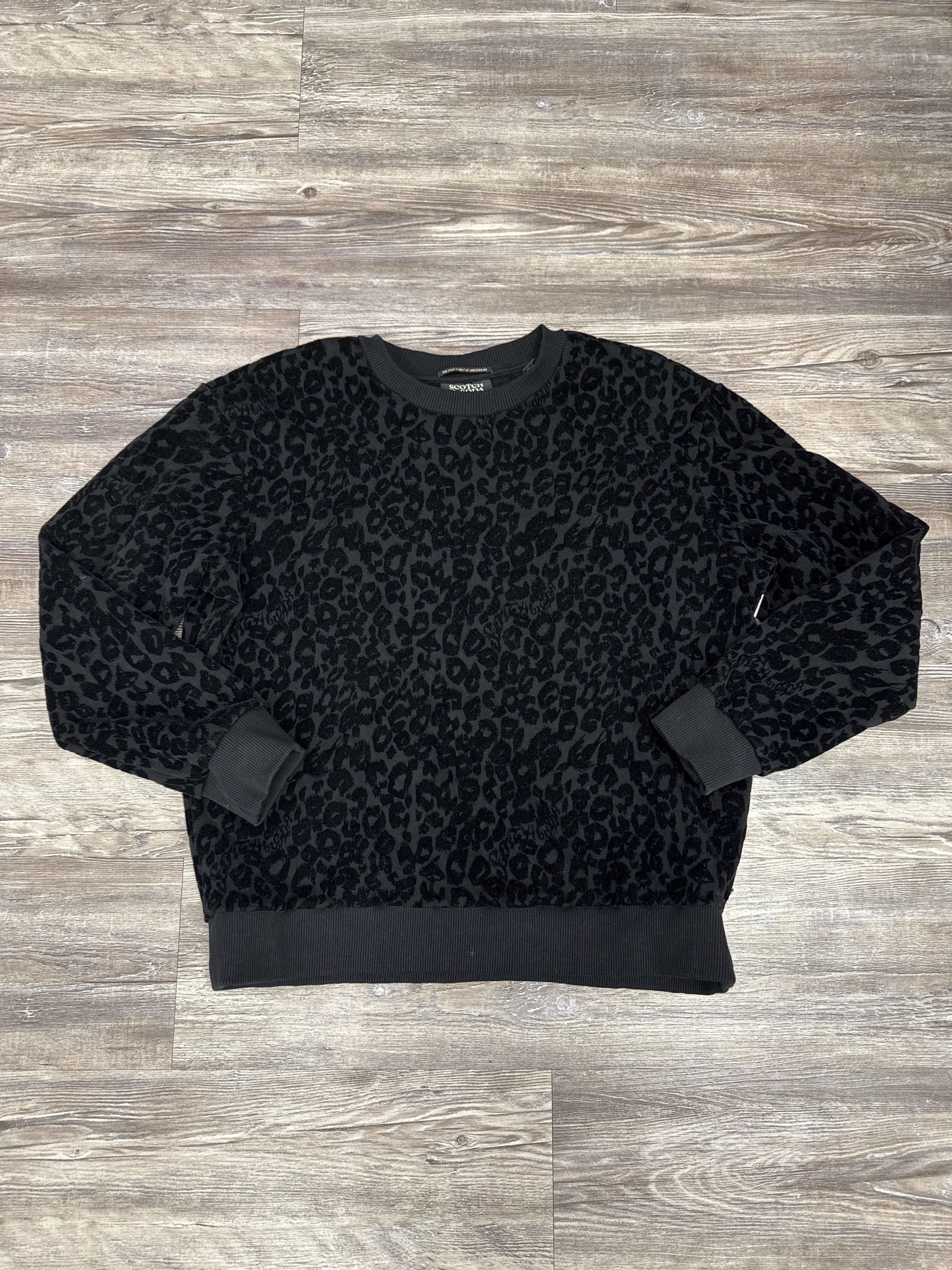 Sweatshirt Crewneck By Scotch & Soda In Black, Size: S Relaxed Outfit Active Wear