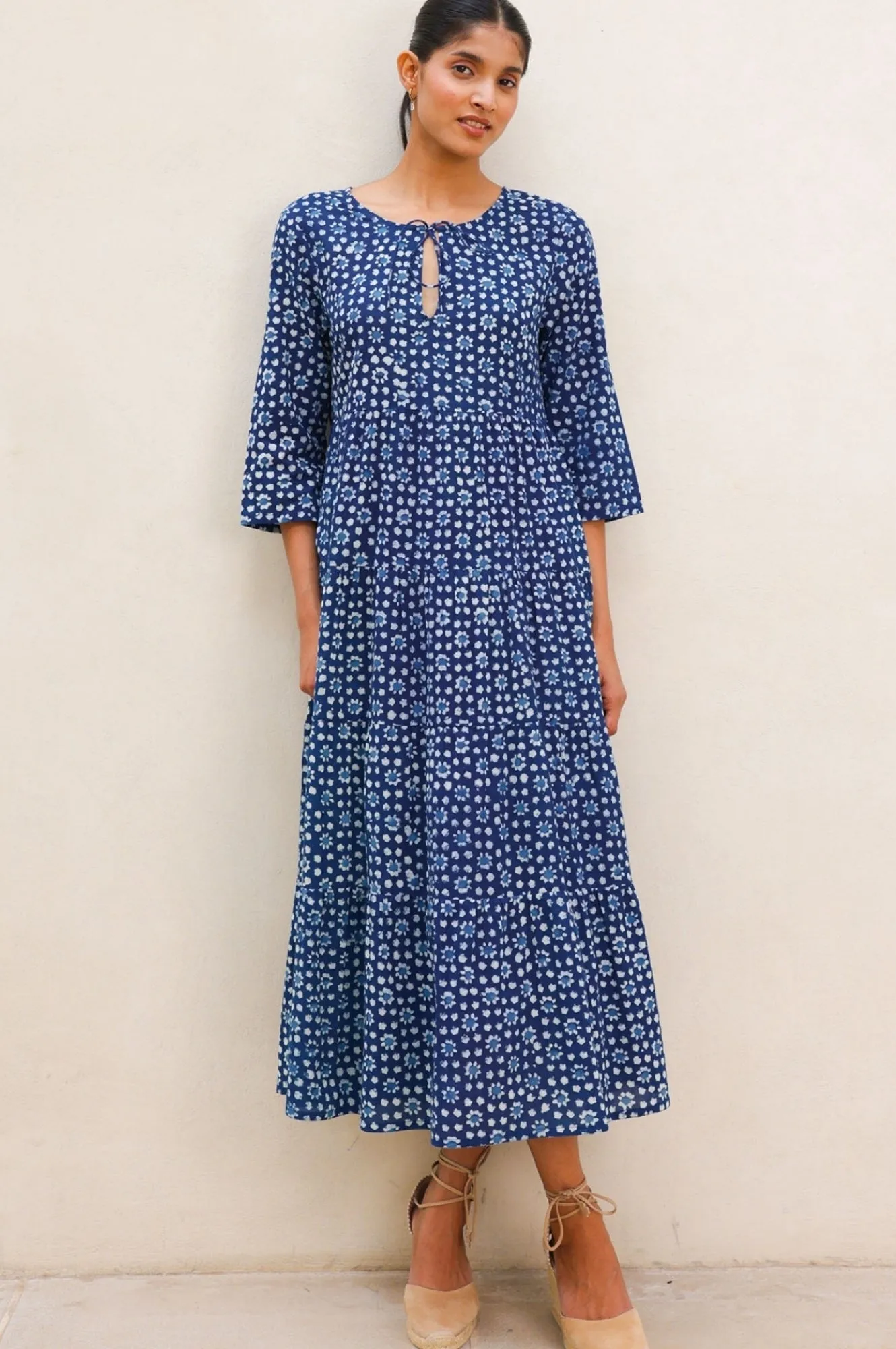 Day-To-Night Wear Emma Organic Cotton Dress | Navy