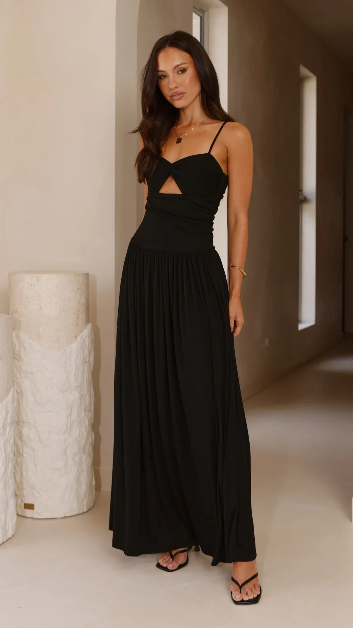 Libertine Maxi Dress - Black Trendy evening gown Elegant maxi dress for wedding