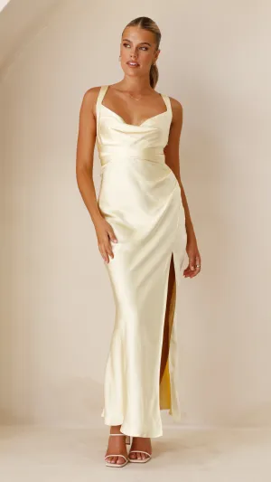 Zendaya Maxi Dress - Yellow Elegant formal maxi