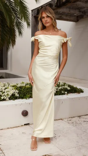 Frida Maxi Dress - Yellow Quartz Shine