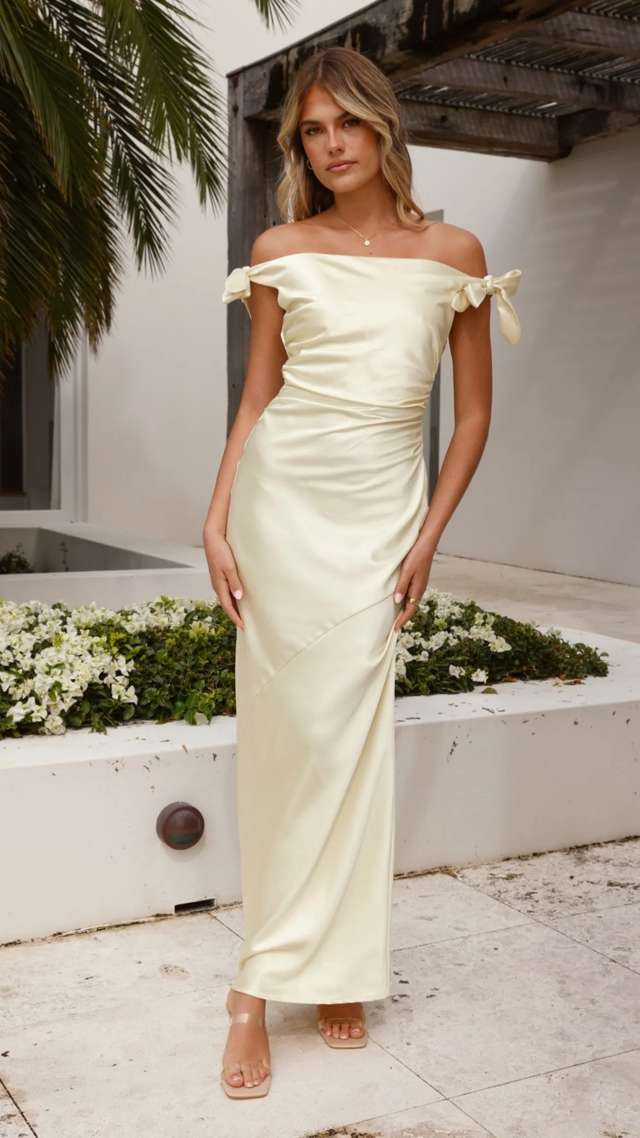 Frida Maxi Dress - Yellow Quartz Shine