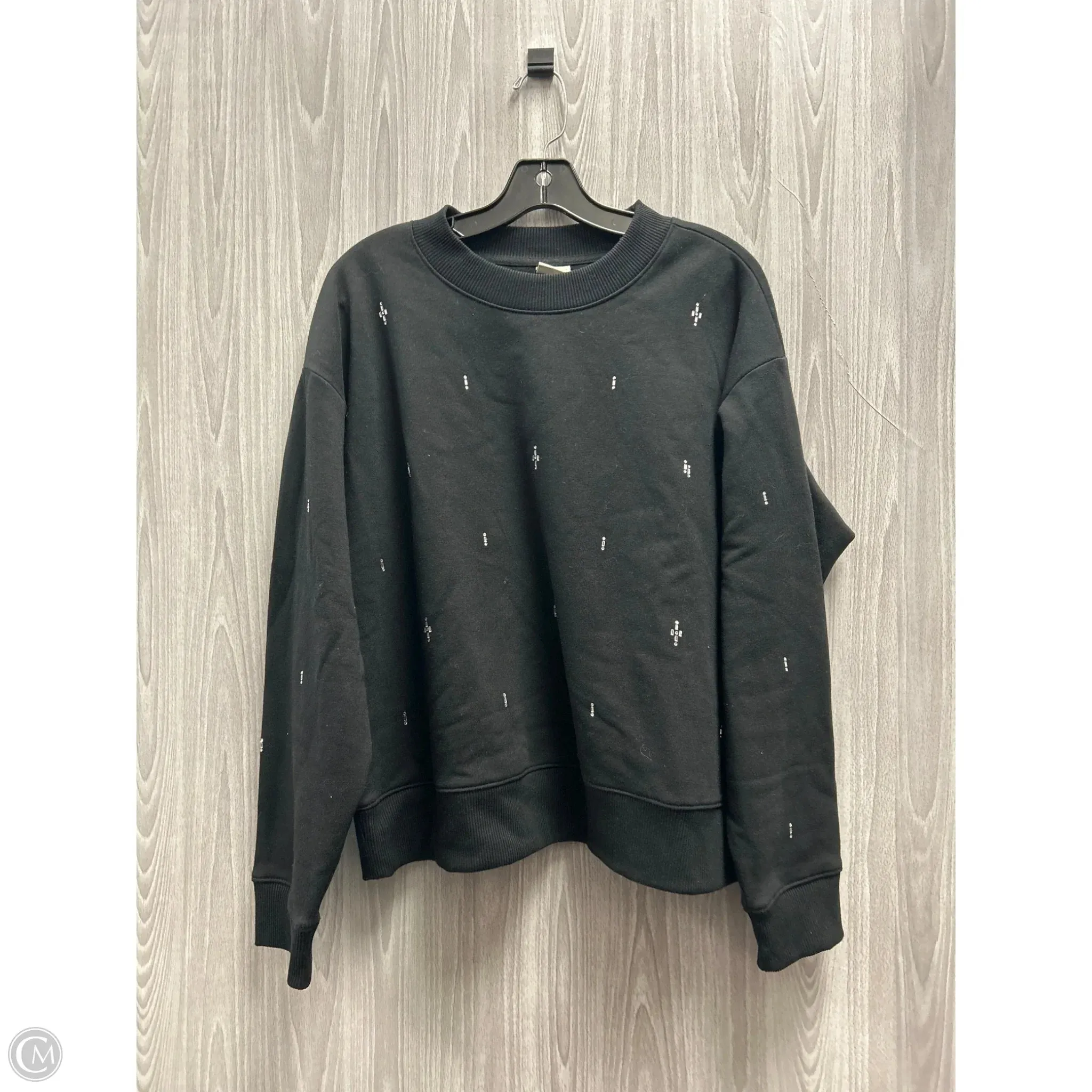 Sweatshirt Collar By A New Day In Black, Size: L Snow Core WrinkleResistant Fabric