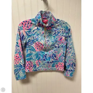 Sweatshirt Designer By Lilly Pulitzer In Blue & Pink, Size: Xxs TactileStitching SoftTouch Texture