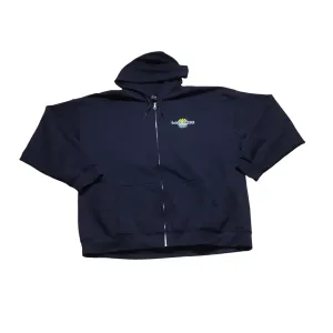CompressionKnit Sweatshirt Hoodie By Gildan In Navy, Size: 2x