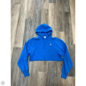 Sweatshirt Hoodie By Champion In Blue, Size: M Durable materials