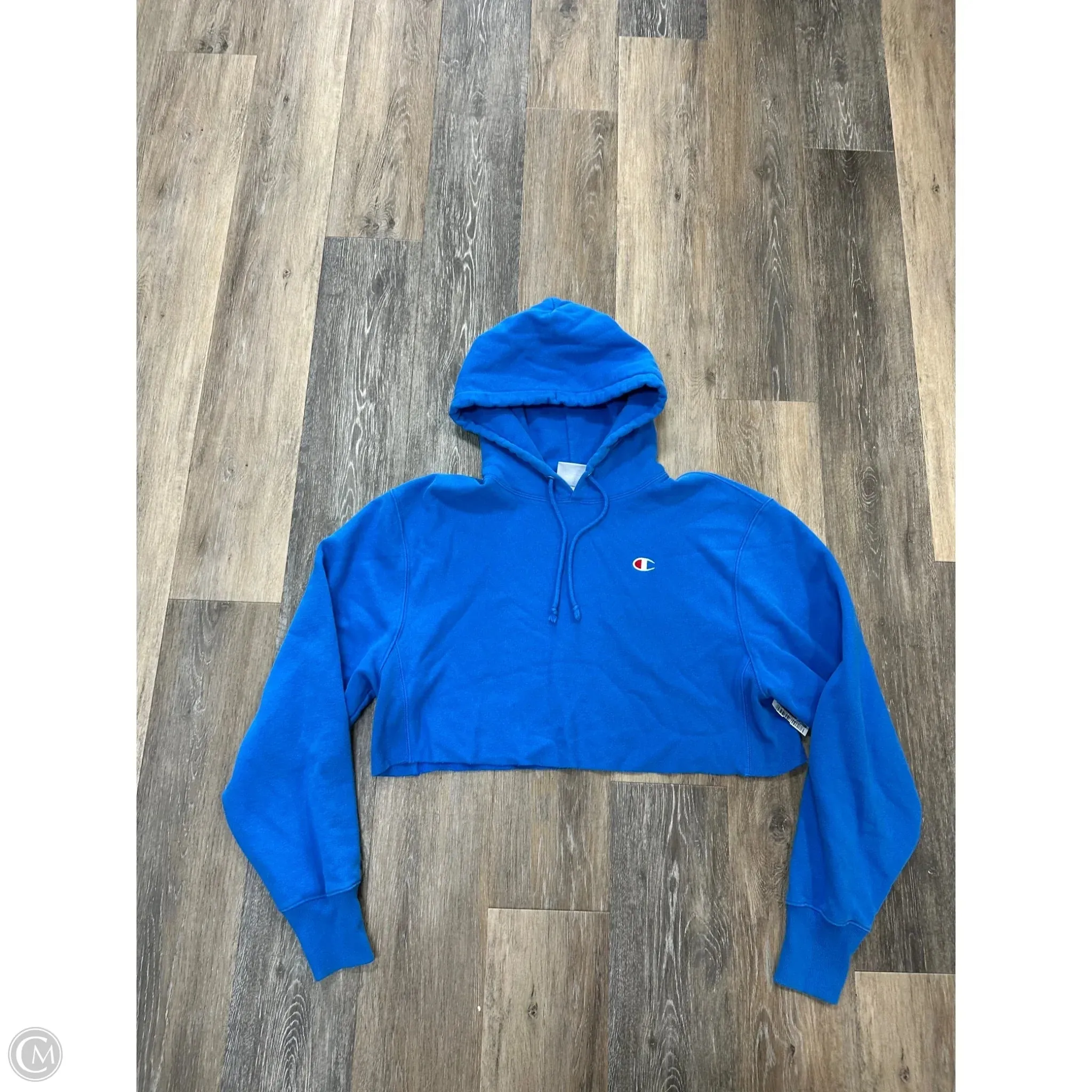 Sweatshirt Hoodie By Champion In Blue, Size: M Durable materials