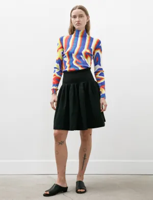 Hypha Mini Skirt Black Neat Fit