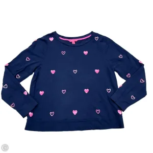 AdjustableStraps Sweatshirt Designer By Lilly Pulitzer In Blue & Pink, Size: Xl