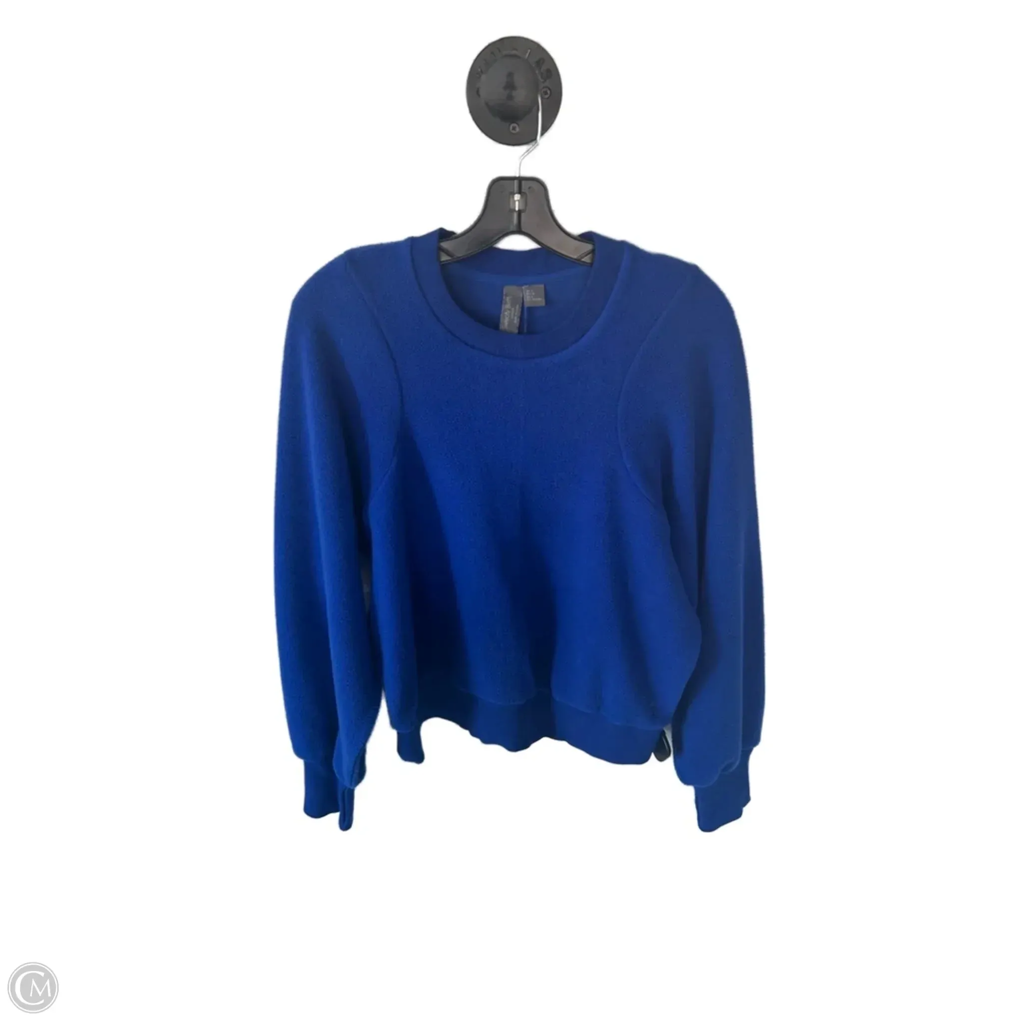 Aerated Seam Placement Casual Chic Athletic Sweatshirt Crewneck By Sweaty Betty In Blue, Size: S