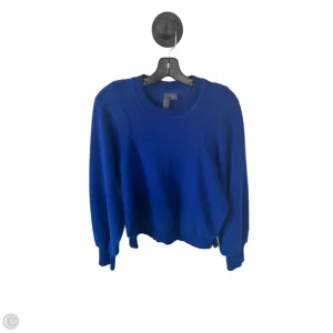 Aerated Seam Placement Casual Chic Athletic Sweatshirt Crewneck By Sweaty Betty In Blue, Size: S
