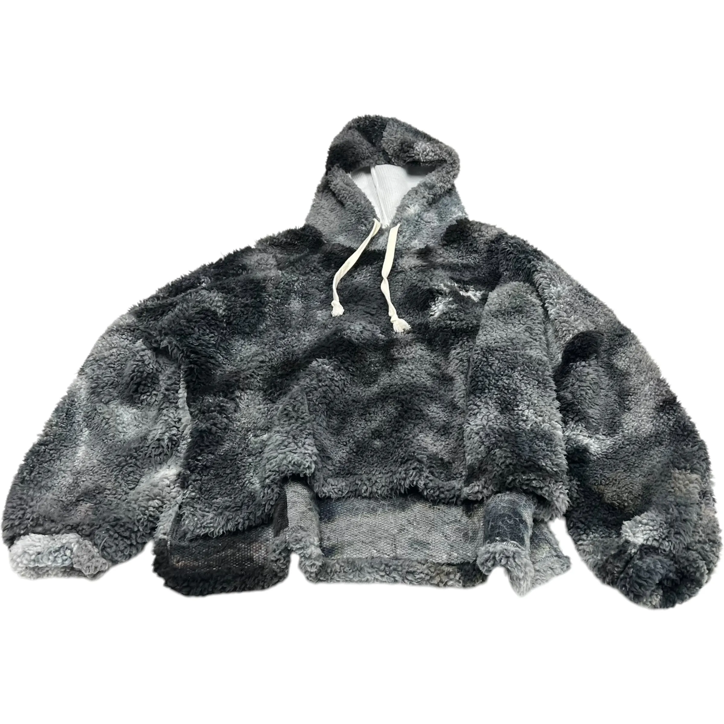 Sweatshirt Hoodie By Peach Love Cream California In Grey, Size: S Functional Fit Desk Style