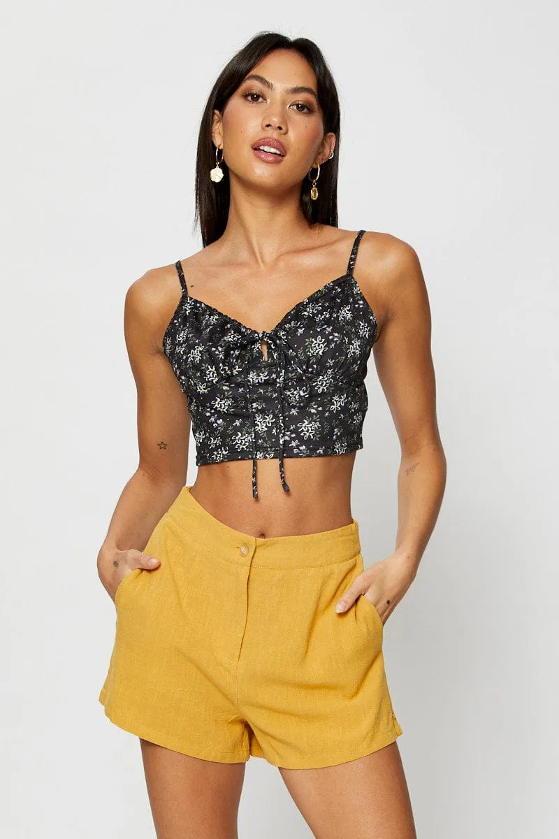 Print Crop Top Fashion Design