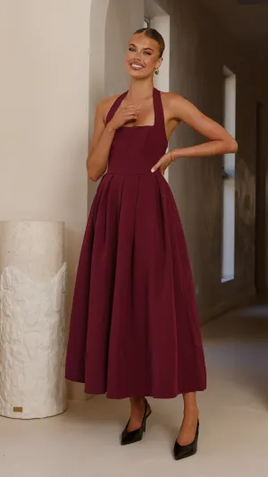 Sea View Ethnic Vibe Kristen Maxi Dress - Wine