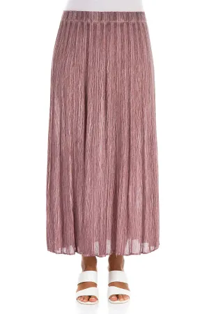 Beach Day Vegan Material Crinkled Washed Effect Redwood Silk Viscose Skirt