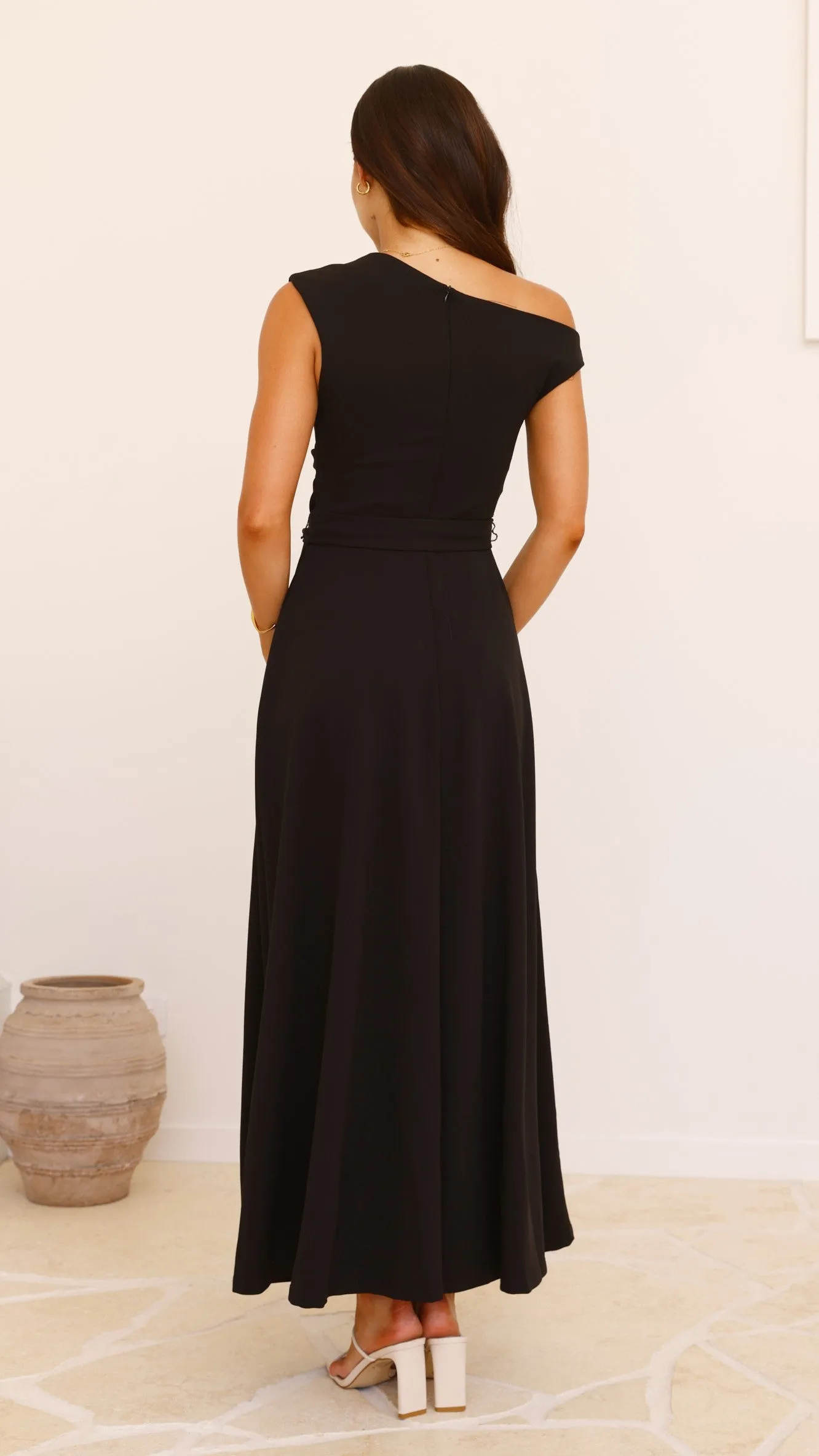Gemma Maxi Dress - Black Night Breeze