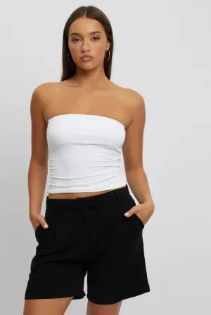 Neat Look Black Relaxed Shorts Mid Rise