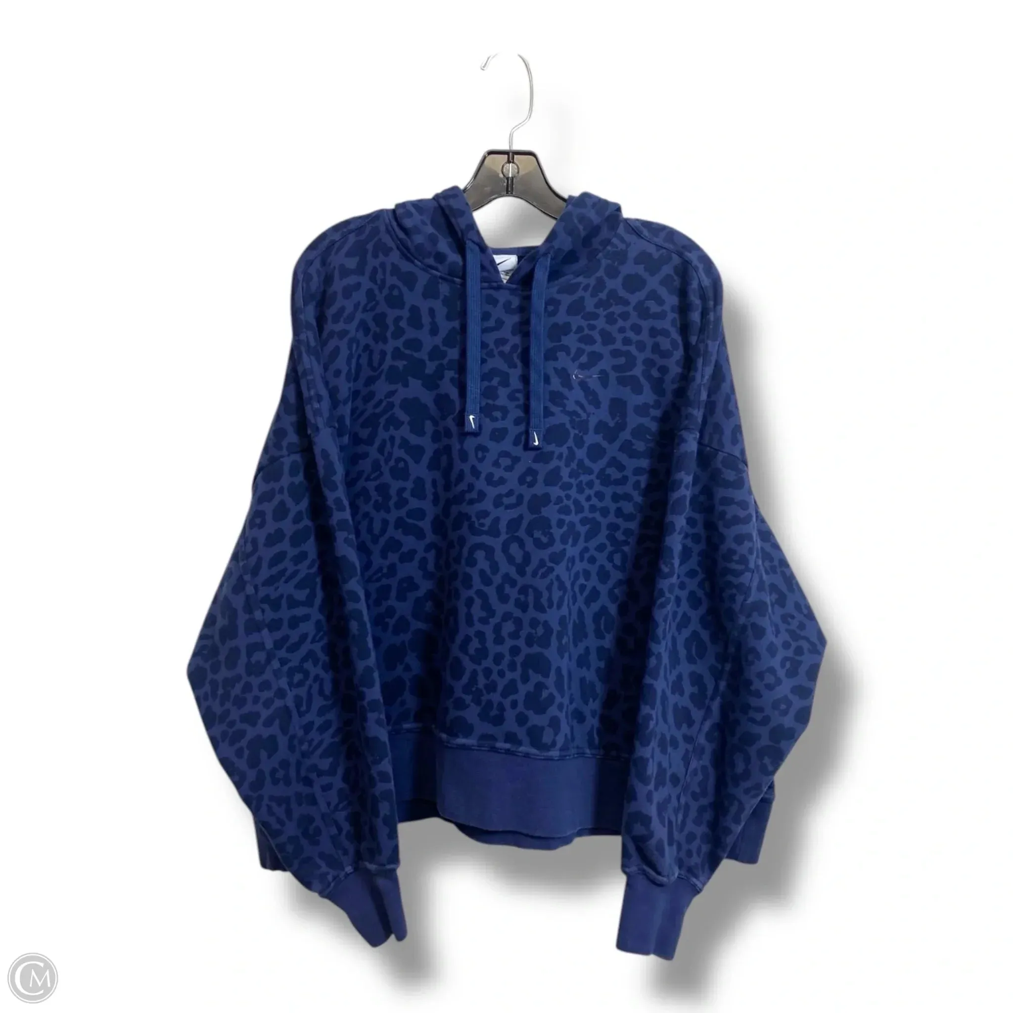 AdjustableWaist Sweatshirt Hoodie By Nike In Leopard Print, Size: Xxl