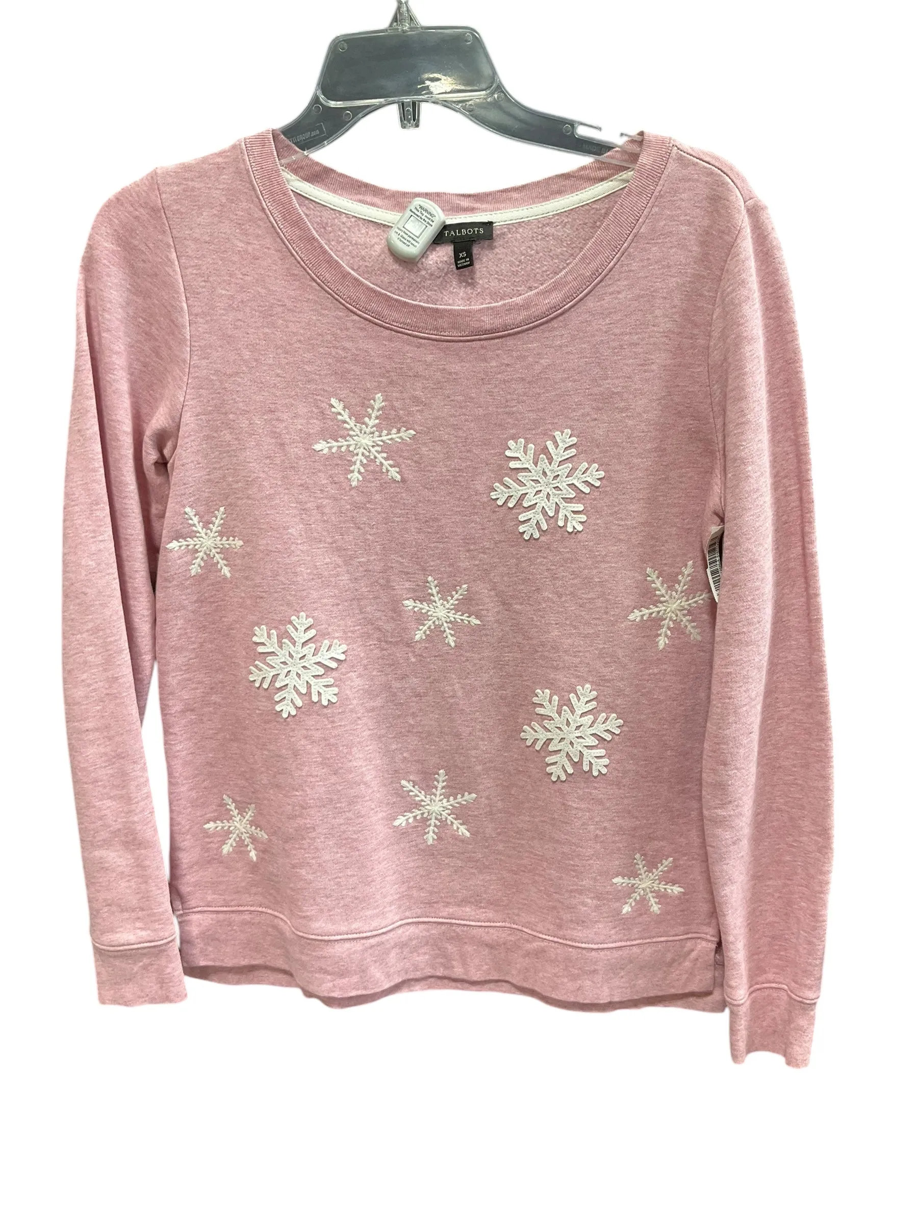 QuickDryingTech Athletic Sweatshirt Crewneck By Talbots In Pink, Size: Xs