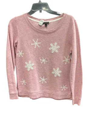 QuickDryingTech Athletic Sweatshirt Crewneck By Talbots In Pink, Size: Xs
