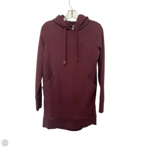 Vacation Mood Sweatshirt Hoodie By Athleta In Maroon, Size: S