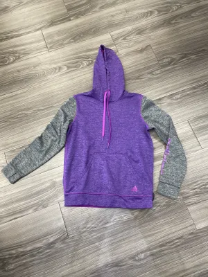 Sweatshirt Hoodie By Adidas In Purple, Size: M Soft Core