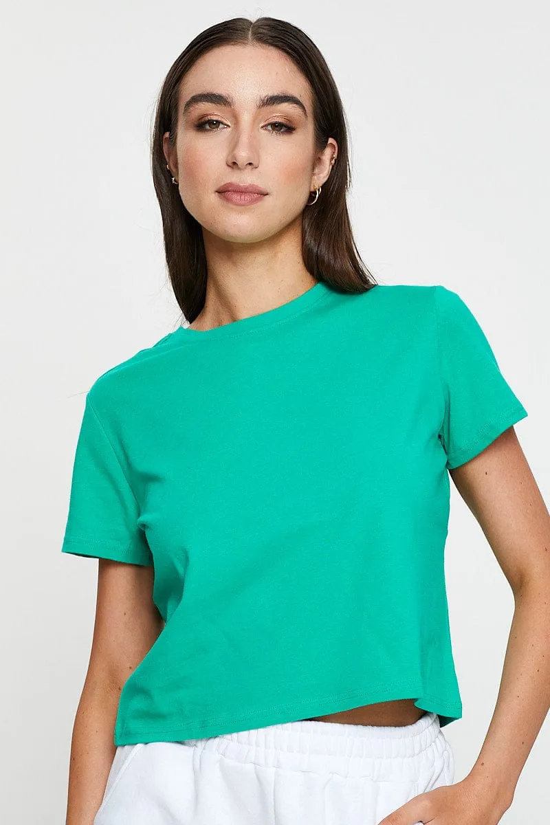 Craft Edge Green T-Shirt Short Sleeve Crew Neck