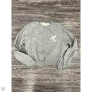 Train Ease Cool Frame Sweatshirt Designer By Good American In Grey, Size: M