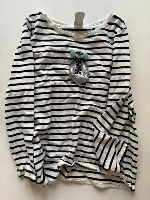 fresh start Comfort Fit Sweatshirt Crewneck By Talbots In Striped Pattern, Size: 2x