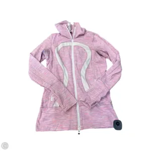 Heavy Outerwear HighElasticity Fiber Athletic Sweatshirt Collar By Lululemon In Pink, Size: 6