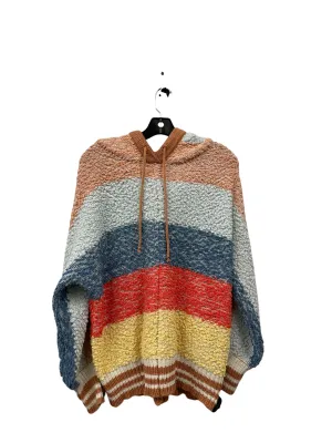 Sweatshirt Hoodie By Oddi In Striped Pattern, Size: M Fame Glow Winter Wear