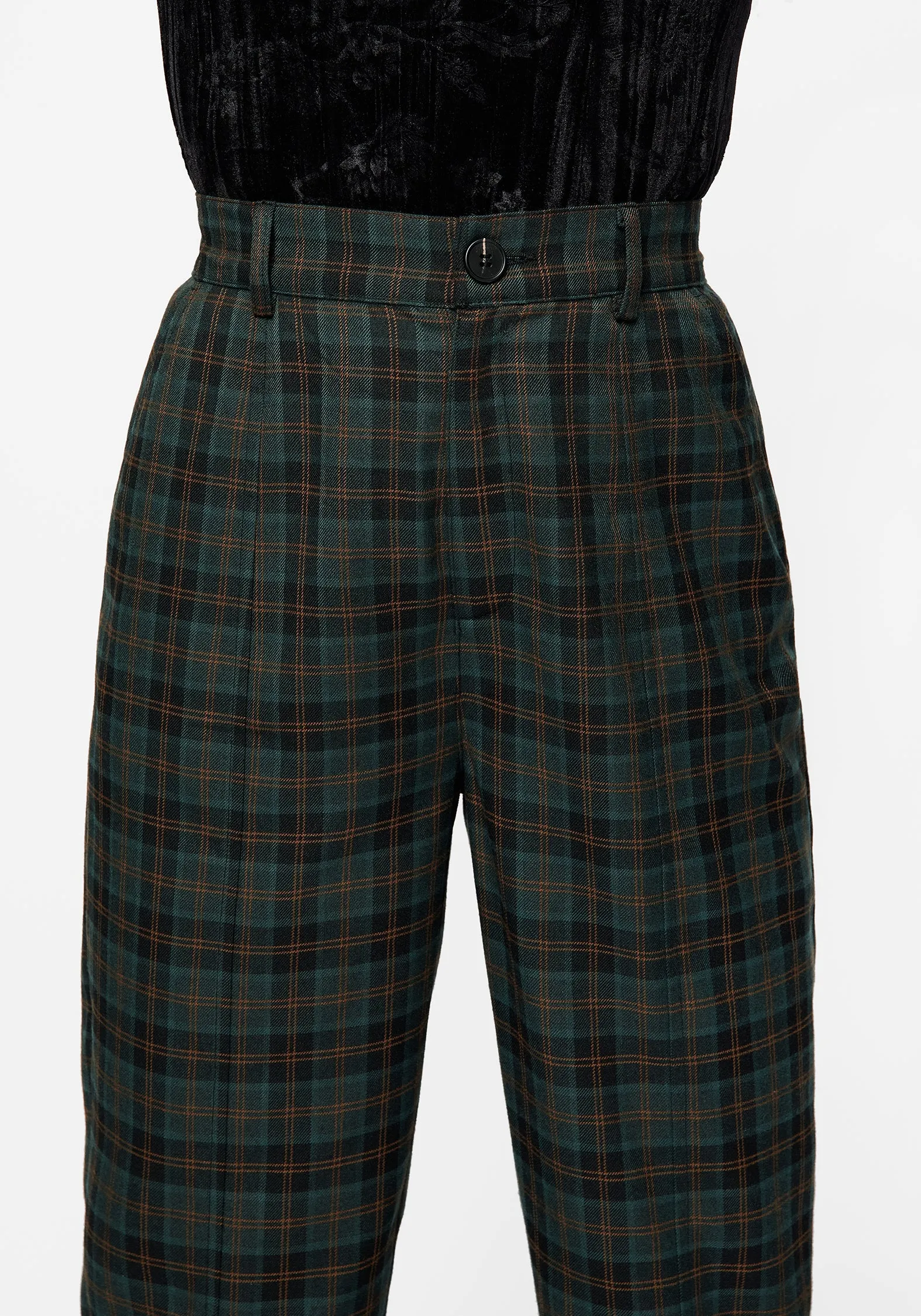 SoftCottonBlend Cozy Layering Nightingale Split Tapered Trousers