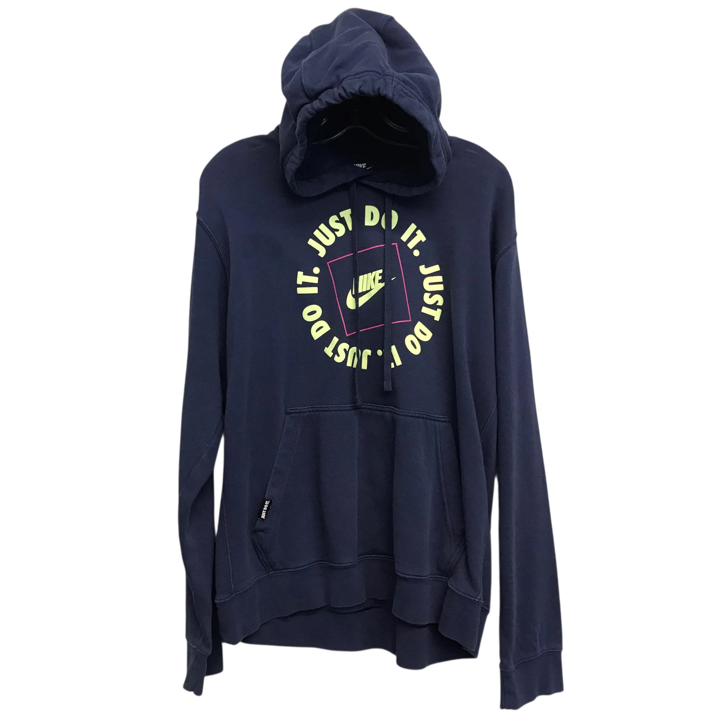 LowProfile Athletic Sweatshirt Hoodie By Nike In Navy, Size:L