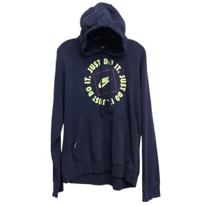 LowProfile Athletic Sweatshirt Hoodie By Nike In Navy, Size:L