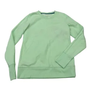 Sweatshirt Crewneck By Tek Gear In Green, Size:S Airflow Vents Bonded Seam Technology