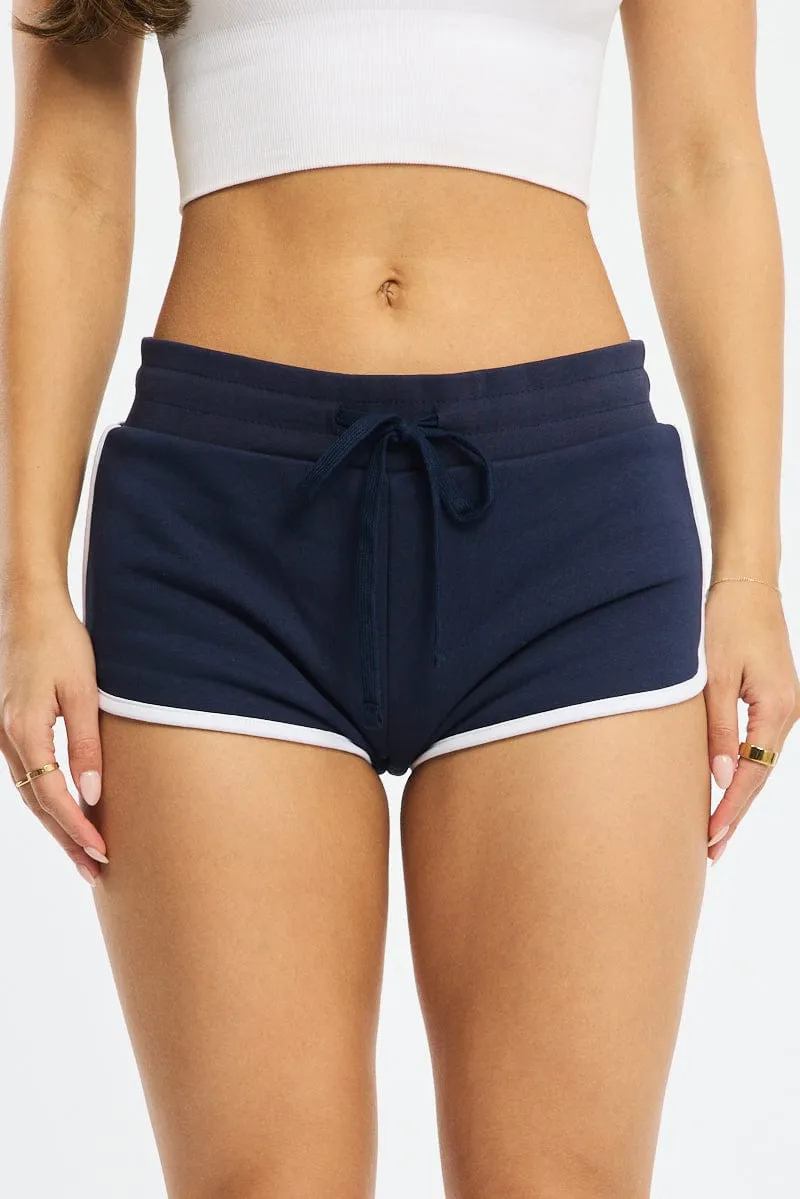 Blue Track Short Low Rise plus-size choice