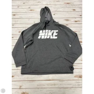 Athletic Sweatshirt Hoodie By Nike In Grey, Size: L Layered Clothing Slim Fit Jeans