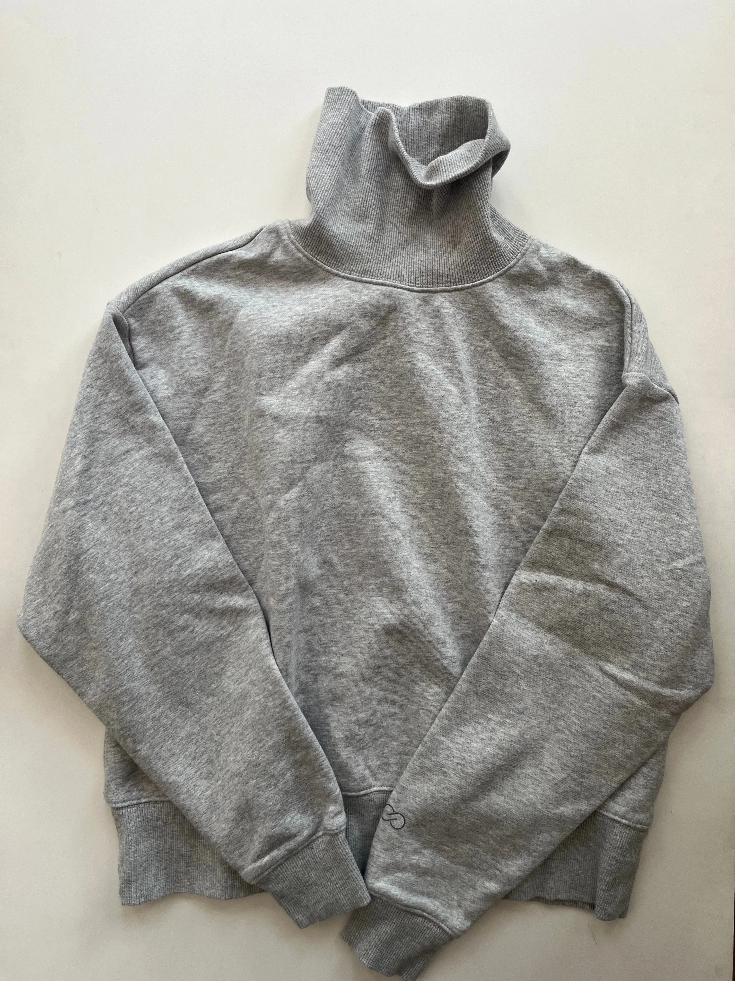 Sweatshirt Crewneck By Calia In Grey, Size: Xs Vintage Soul